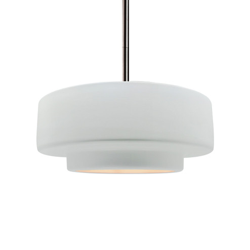 Radiance LED Pendant in Real Rust (102|CER-6543-RRST-MBLK-RIGID-LED1-700)