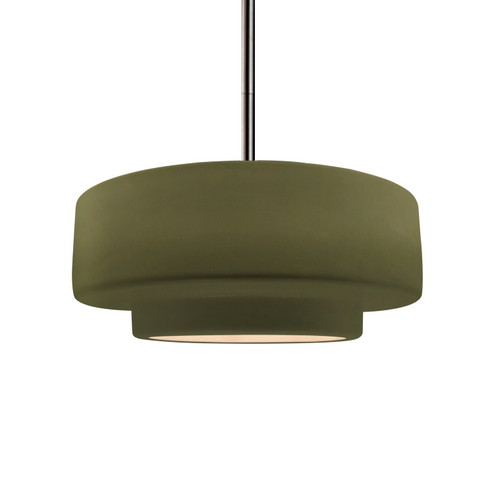 Radiance One Light Pendant in Matte Green (102|CER-6543-MGRN-NCKL-RIGID)