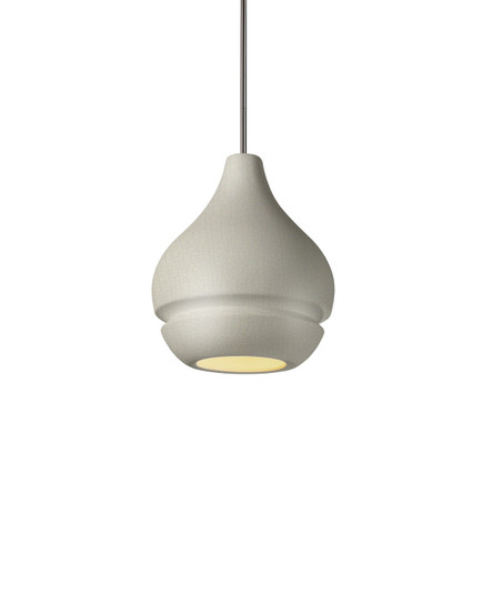 Radiance One Light Pendant in Greco Travertine (102|CER-6400-TRAG-MBLK-BEIG-TWST)