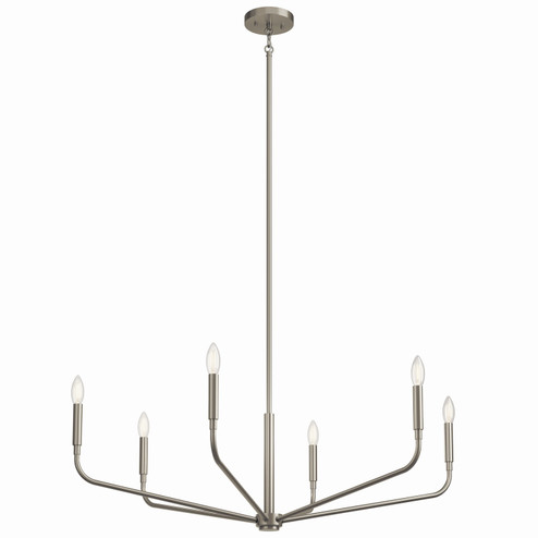 Madden Six Light Chandelier in Brushed Nickel (12|52719NI)