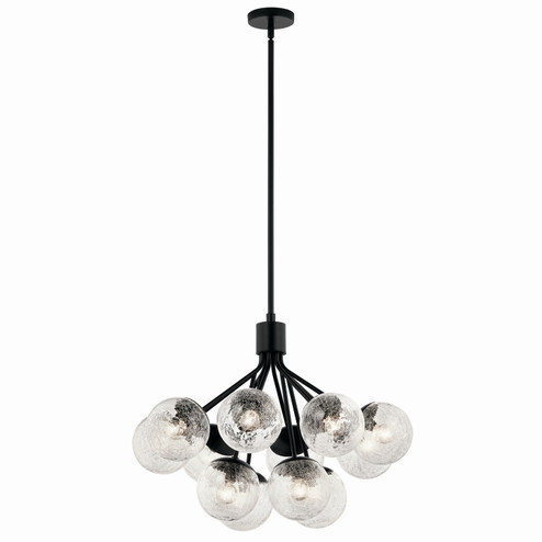 Silvarious 12 Light Chandelier Convertible in Black (12|52701BK)