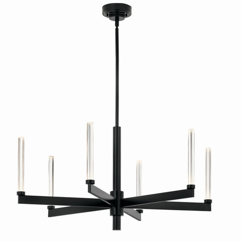 Sycara LED Chandelier in Black (12|52667BK)