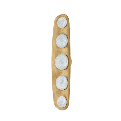 Bezel LED Wall Sconce in Vintage Brass (68|472-05-VB)