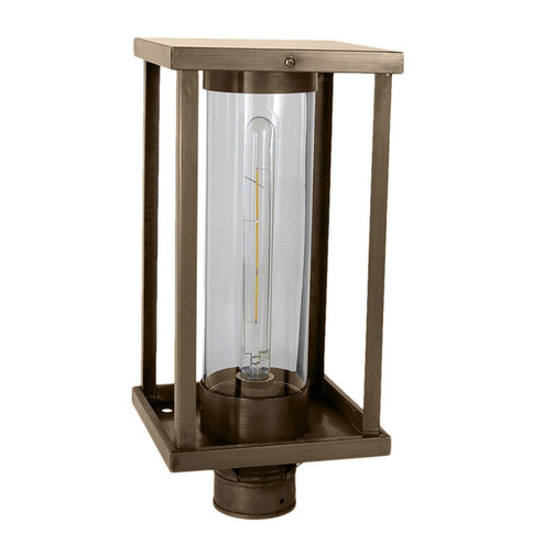 Austin One Light Post Mount in Dark Antique Brass (196|83733-DAB-MED-CLR)