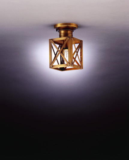 Suffolk One Light Flush Mount in Antique Brass (196|5014-AB-MED-CLR)