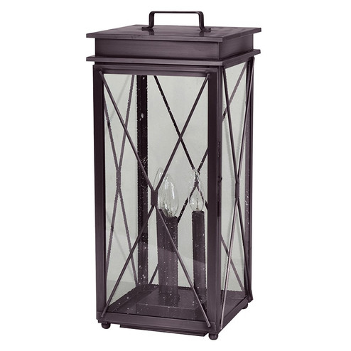 Glidden Three Light Pier Lantern in Dark Brass (196|11843P-DB-LT3-SMG)