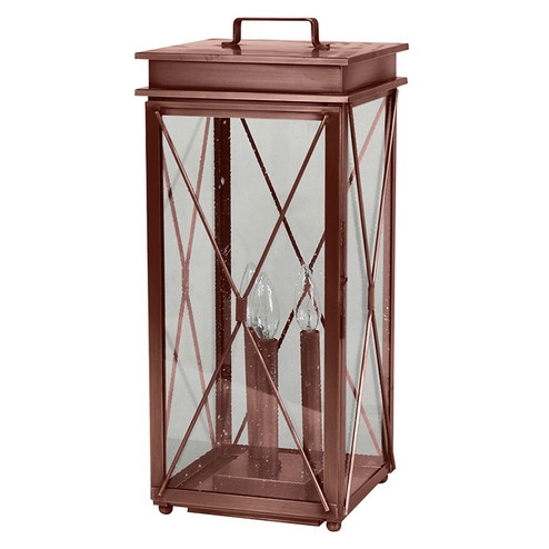Glidden Three Light Pier Lantern in Antique Copper (196|11843P-AC-LT3-SMG)