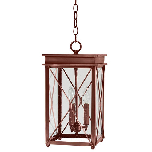 Glidden Three Light Hanging Lantern in Antique Copper (196|11822-AC-LT3-SMG)