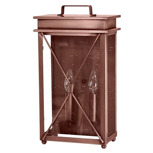 Glidden Two Light Wall Sconce in Antique Copper (196|11821-AC-LT2-CSG)