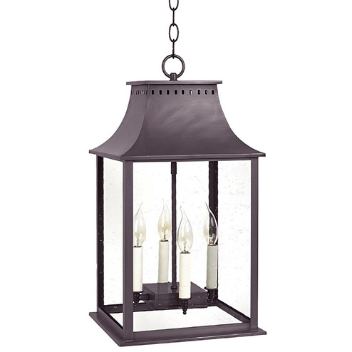 Rockland Four Light Hanging Lantern in Dark Brass (196|11332-DB-LT4-CSG)
