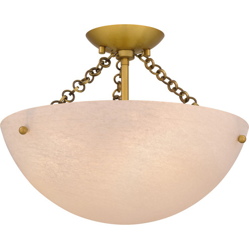 Quoizel Semi-Flush Mount Three Light Semi Flush Mount in Brushed Gold (10|QSF6751BRG) Quoizel Semi-Flush Mount Three Light Semi Flush Mount in Brushed Gold (10|QSF6751BRG)