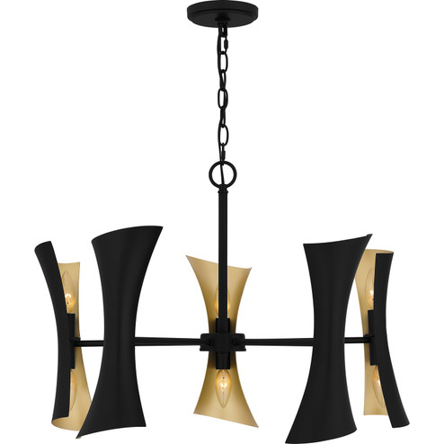 Myla Ten Light Chandelier in Matte Black (10|MYL5027MBK)