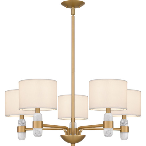 Kimberly Five Light Chandelier in Brushed Weathered Brass (10|KMB5030BWS)