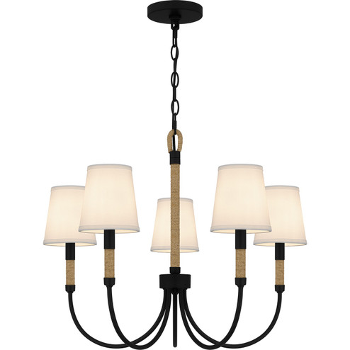 Bayside Five Light Chandelier in Matte Black (10|BYL5025MBK)