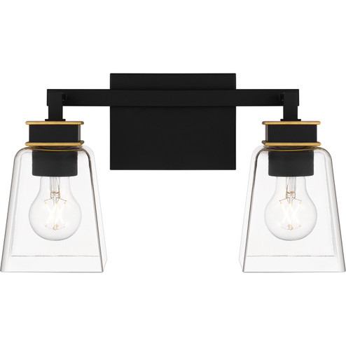 Almany Two Light Bath in Matte Black (10|ALY8615MBK)