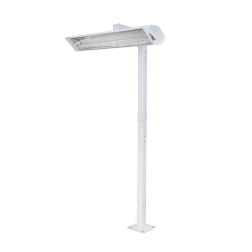 Pole Mount With Single Crossbar in White (40|EF6108PMW)
