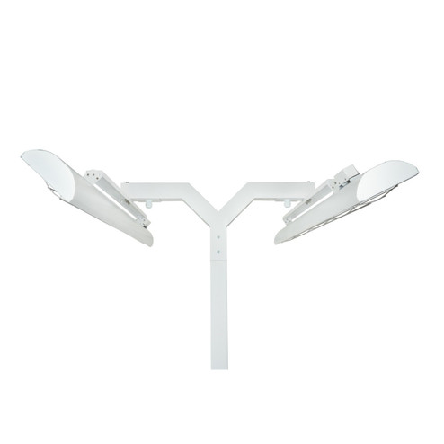 Pole Mount With Double Crossbar in White (40|EF6108PMDW)