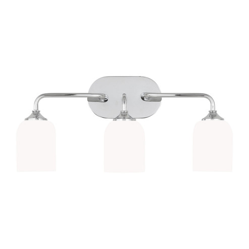 Emile Three Light Vanity in Chrome (1|GLV1023EN3/CH)