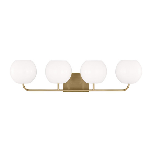Rory Four Light Vanity in Satin Brass (1|GLV1014EN3/SB)