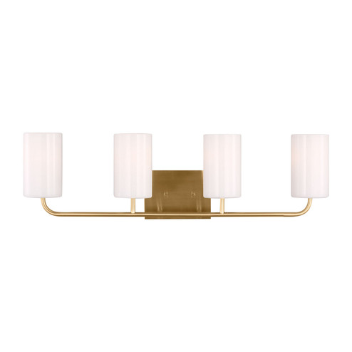 Rhett Four Light Vanity in Satin Brass (1|GLV1004EN3/SB)