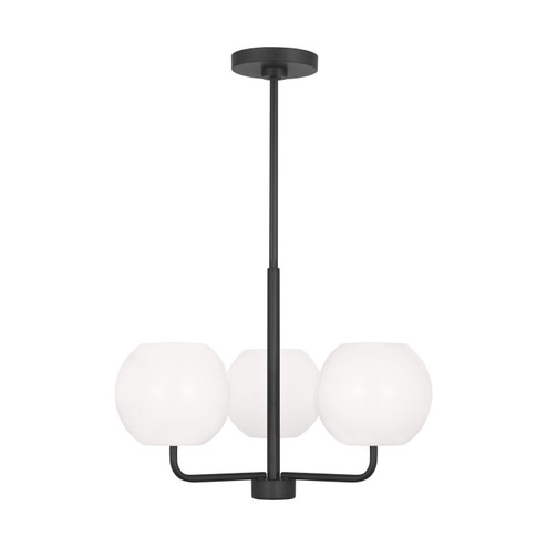 Rory Three Light Chandelier in Midnight Black (1|GLC1043EN3/MBK)