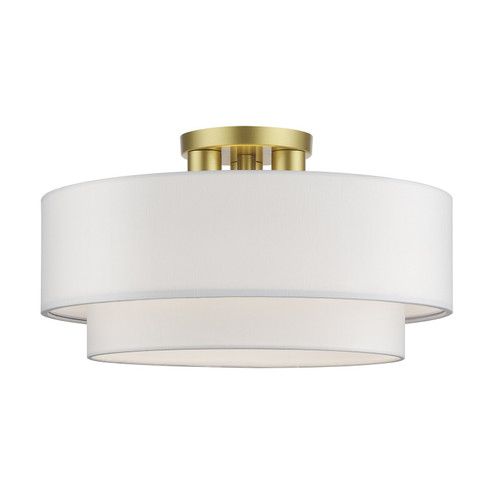 Manorwood Three Light Semi-Flush Mount in Soft Gold (107|50306-33)