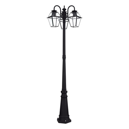 Westover Three Head Outdoor Post Light in Black (107|21863-04)