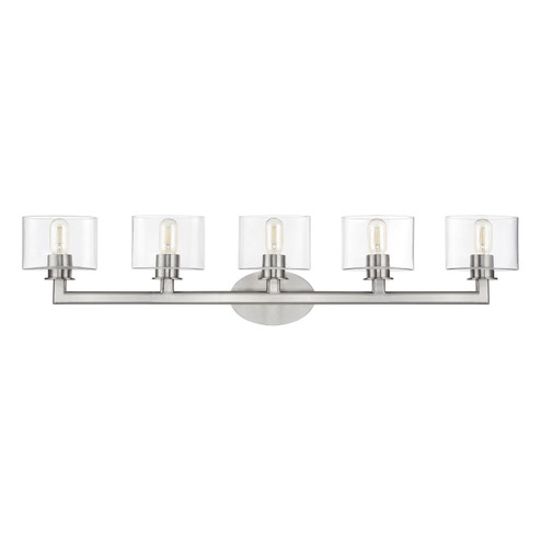 Bernardino Five Light Vanity Sconce in Brushed Nickel (107|17915-91)