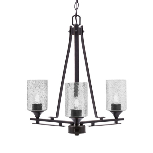 Uptowne Three Light Chandelier in Dark Granite (200|323-DG-3002)