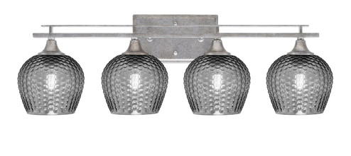 Uptowne Four Light Bath Bar in Aged Silver (200|134-AS-4602)