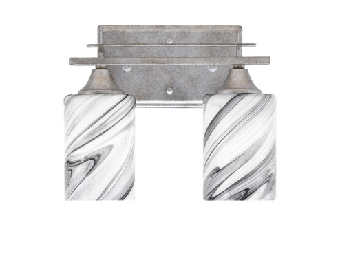 Uptowne Two Light Bath Bar in Aged Silver (200|132-AS-3009)