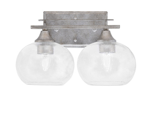 Uptowne Two Light Bath Bar in Aged Silver (200|132-AS-202)