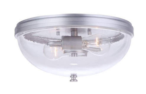 Sivo Two Light Outdoor Flush Mount in Satin Aluminum (46|ZA3537-SA)