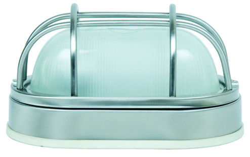 Bulkheads Oval and Round One Light Flushmount in Stainless Steel (46|Z396-SS)