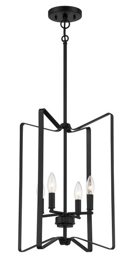 Shayna Four Light Foyer Pendant in Flat Black (46|56134-FB)