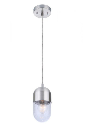 Pill One Light Mini Pendant in Brushed Polished Nickel (46|55091-BNK)
