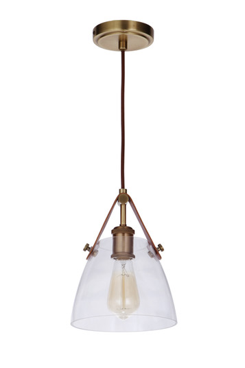 Hagen One Light Pendant in Vintage Brass (46|51391-VB)