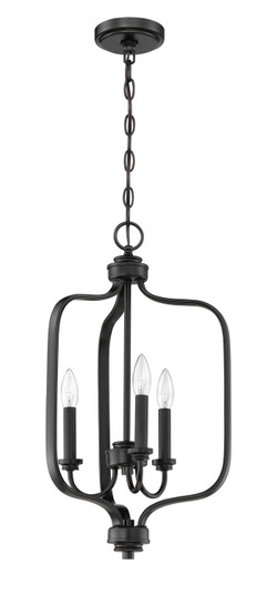 Bolden Three Light Foyer Pendant in Flat Black (46|50533-FB)