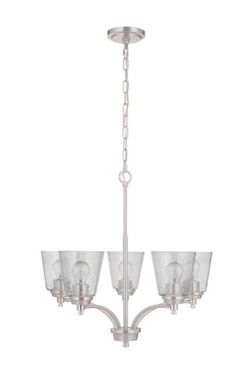 Tyler Five Light Chandelier in Brushed Polished Nickel (46|50225-BNK)