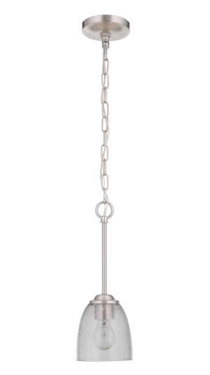 Serene One Light Mini Pendant in Brushed Polished Nickel (46|49991-BNK) Serene One Light Mini Pendant in Brushed Polished Nickel (46|49991-BNK)