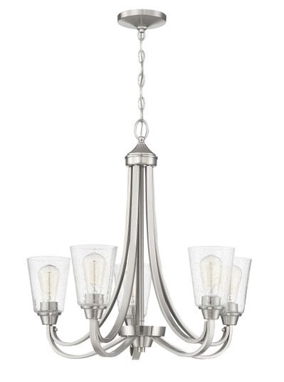 Grace Five Light Chandelier in Brushed Polished Nickel (46|41925-BNK-CS)
