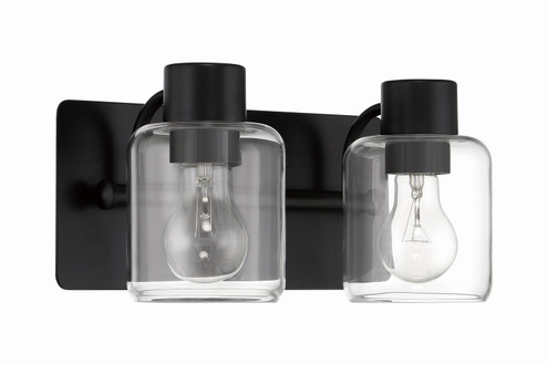 Rori Two Light Vanity in Flat Black (46|17712FB2)