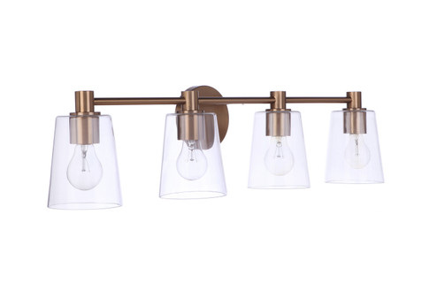 Emilio Four Light Vanity in Satin Brass (46|12633SB4)
