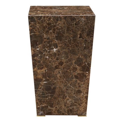 Poe Accent Table in Brushed Brass (52|24879)