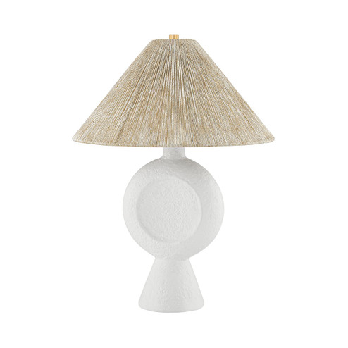 Centella One Light Table Lamp in Aged Brass/White Plaster (428|HL967201-AGB/WP)