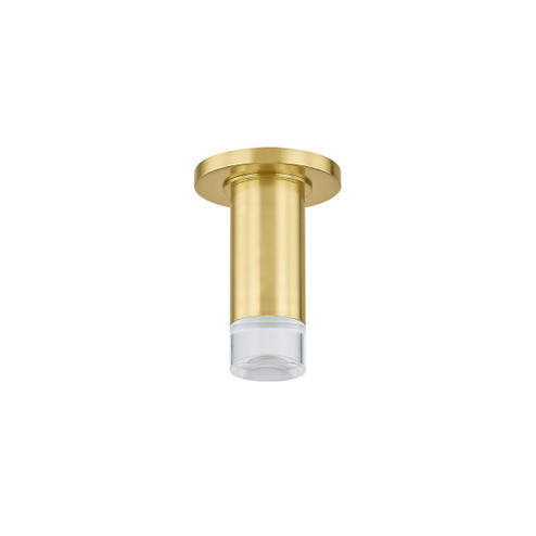 Claudie One Light Flush Mount in Aged Brass (428|H900501-AGB)