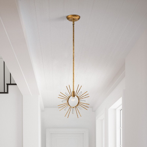 Sun King One Light Pendant in Gold Leaf (175|PD90647G-1)