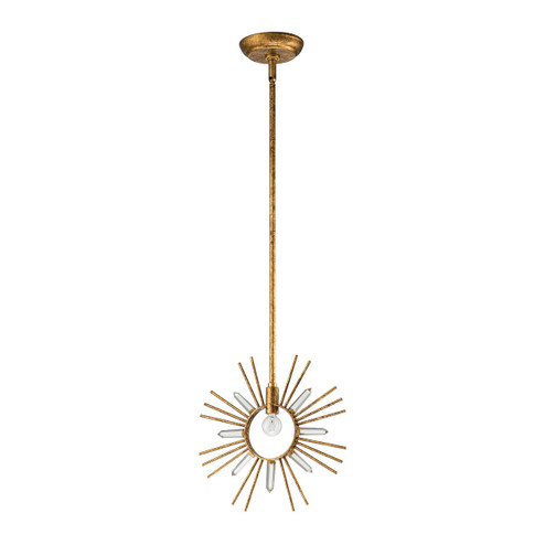 Sun King One Light Pendant in Gold Leaf (175|PD90647G-1)