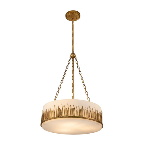 Sawgrass Three Light Pendant in Gold Leaf (175|PD20319G-3)