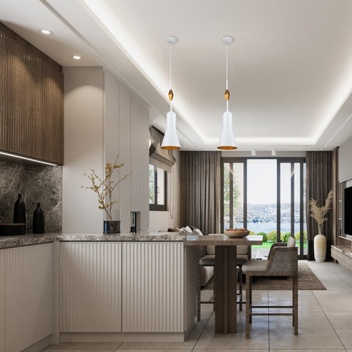 Etoile One Light Pendant in White (175|PD00116W-1)